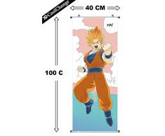 CoolChange Poster de Dragon Ball Enroulable / kakemono en Tissu, 100x40cm, thème: Super-Saiyajin, Ha!
