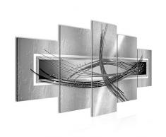 Tableau decoration murale Abstrait 200 x 100 cm - XXL Impression sur Toile Salon Appartment 5 Parties - prÃªt Ã accrocher - 103651c