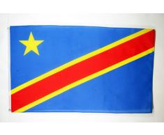 DRAPEAU RÉPUBLIQUE DÉMOCRATIQUE DU CONGO 150x90cm - DRAPEAU CONGOLAIS 90 x 150 cm - DRAPEAUX - AZ FLAG