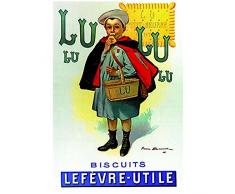 Editions Clouet 50454 - Affiche publicitaire 50x70 cm Biscuits LU - Petit écolier