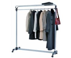Alba PMGROUP3 Vestiaire Mobile Grande Capacité Gris Métal Livre avec 3 Cintres