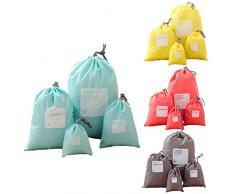 LZYMSZ Sacs de Stockage sous Vide, Sacs de Rangement Compact à Rouler, Sacs de Rangement à Compression pour Voyage, Sac de Rangement étanche pour Sac à Vêtements (8-PCS)