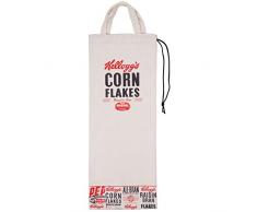 Promobo - Sac A Pain Rangement Rétro Cuisine Usa Kelloggs Original Blanc