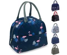 TOPSEFU Sac de déjeuner, fourre-tout, sac isotherme grand ouvert et isolé, résistant à leau et aux fuites thermiques pour hommes, femmes, filles, enfants bleu marine