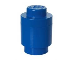 Brique de rangement LEGO 1 plot ronde, BoÃ®te de rangement empilable, 950 ml, bleu