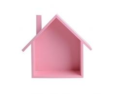 Étagère Murale enfant Rayonnage suspendu pour étagère murale en forme de petite maison, pour la chambre des enfants Salon Chambre