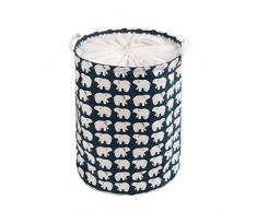 Dooxi Enfants Vêtements de Bébé Jouet Blanchisserie Garage sac de Panier avec Poignées Sundries Barrel