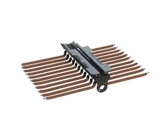 CMPDP Porte-Pantalons Coulissant en Aluminium, cintres de Rangement pour Garde-Robe Amortissement du Rail à Double Rail pour Porte-Pantalon supérieur à Double rangée de Pantalon (Couleur : Brown)