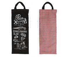 Les Trésors De Lily [M7709 - Sac à Pain Pain et Farines Noir Rouge