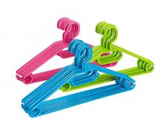 Wenko 14084100 Cintre Easy Plastique Lot de 10 PiÃ¨ces - Coloris alÃ©atoire