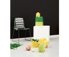 Brique de rangement LEGO 1 plot ronde, BoÃ®te de rangement empilable, 950 ml, jaune