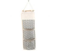 ODN Sac de rangement mural Hängnde porte de poche sac suspendu Organizer (gris)