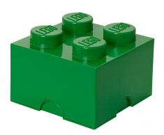 Brique de rangement LEGO 4 plots, Boîte de rangement empilable, 5,7 l, vert