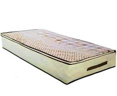 Gute Lines Lot de 2 boîtes de rangement à ranger sous le lit pour économiser de l’espace, pour le linge de lit et les vêtements H15X105X45cm-2 beige beige