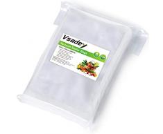 Vsadey Sacs Sous Vide Alimentaire 100pcs 15 X 25CM, Sans BPA et Approuvé par la FDA pour Toutes les Appareil de Mise Sous Vide, Sacs Sous Vide pour Conservation des Aliments, Sécuritaire/Réutilisable