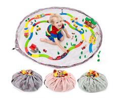 all Kids United Sac de Rangement pour Jouets pour Enfant Ø 140 cm Rose