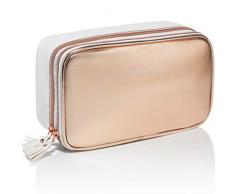 Lily England Trousse à maquillage en Superbe Finition Or rose | Trousse de toilette compacte et Pratique | Vanity case. Garantie à vie. Un Cadeau Parfait
