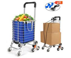 BeebeeRun Chariot sur roulettes grande capacité, avec sac étanche amovible (48 x 60 x 98 cm)