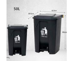 TYYM trash can 100L Poubelle Extérieure à Pédale, Grande Cuisine Grand Public Et Hôtel Commercial avec Grande Conteneur Poubelle B-50L