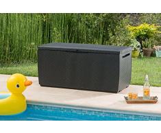 Keter/chalet et jardin 12-929913 - Tropic Coffre - Résine Anthracite