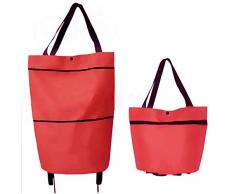 Tenfyer Chariot de Courses Poussette de Marché Pliable Caddie de Courses Sac fourre-Tout Se Pliant Commercial à Grande capacité dOxford de Chariot Multifonctionnel portatif