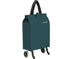 Gimi Brava Plus - Chariot de Course Pliable à roulettes 38 Litres Tissu