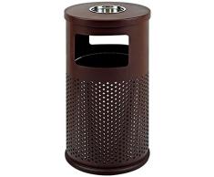 Accueil Poubelles Poubelle d'extérieur Poubelle Simple Style/stockage Bucket Top avec Cendrier Community Park Grande Poubelle de cuisine poubelles