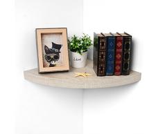 WOLTU Étagère Murale pour Petites Plantes en Pot/CD/DVD/Livres/,Dimensions 35x35x3,4cm,RG9241ei Chêne