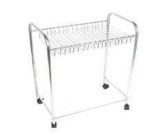 JX Porte-Pantalon en métal avec 20 Crochets pour Pantalon, Polyvalent - Porte-Bagages de Rangement Peu encombrant pour Pantalon/Serviette/Foulard