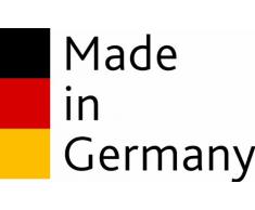 Emsa 508554 Boîte alimentaire ronde ou gobelet avec couvercle, 0.50 Litre, transparent/bleu, Clip & Close