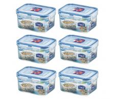 6 x & Lock Lock Boîte de conservation alimentaire rectangulaire HPL807 470 ml