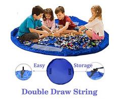 BigNoseDeer Enfants Tapis de Jeu Sac de Rangement de Jouets bébé Pliable Enfants Tapis Enfant Organisateur de Jouets 60 Pouces (150cm)