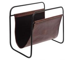Paris Prix Atmosphera Créateur dintérieur - Porte Magazine en Cuir Goat 40cm Marron