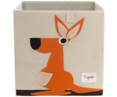 3 Sprouts - Sac et bac à jouets - Coffre a jouets kangourou
