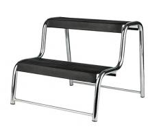 Eufab 11823 Marchepied en Acier galvanisé avec 2 marches antidérapantes 480 x 440 x 360 mm