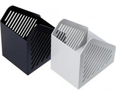 Helit Porte-revue design grille,format A5, polystyrne, noir