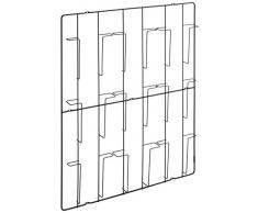 PUHLMANN Porte-revues Mural 9 Compartiments Noir