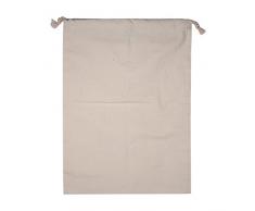 Fdit 2Pcs Sac Ménage Cordon Stockage Sac à Linge en Respirant Cordon Anti-Poussière Sac Multifonctionnel pour Voyage Maison Randonnée Camping(30 * 40cm)