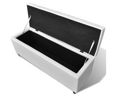 Festnight Banc de Rangement Jardin Coffre de Rangement en Bois 118 x 38 x 45cm