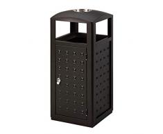 Cendrier sur pied extérieur Poubelles classiques dintérieur et dextérieur avec cendrier Poubelle en acier inoxydable commerciale Panneau décoratif en métal for cafés, campus et parcs Poubelle en aci