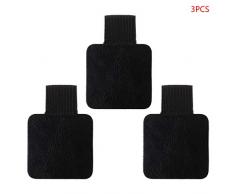JIAY 3pcs Carré Auto-adhésif En Cuir Stylo Clip Crayon Crayon Élastique Porte-Boucle Élastique Pour Cahiers Magazines Journaux Presse-papiers Stylos Porte-Stylos