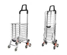 DoubleBlack Cady Courses Marche 8 Roues Chariot Course Escalier 35 Litre Caddy Pliable
