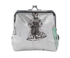 Magazine de Mode Haut de Gamme Femme rétro en Cuir Mignon Classique Floral Porte-Monnaie Pochette Pochette Portefeuille