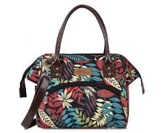 HOMESPON Sac Isotherme Repas Grande Capacité Lunch Bag Portable avec Bandoulière Réglable Sac Déjeuner Wide-Open pour Bereau/Pique-Nique/Voyage