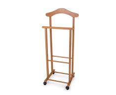 Arredamenti Italia - Art. 102 ATRI - Valet Cherry - Valet de Nuit Couleur Cerisier, Bois, Marron, 37 x 46 x 105 cm