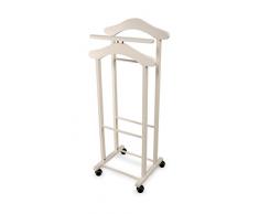 ARREDAMENTI ITALIA 103 Trendy Valet de Nuit, Hêtre, Blanc, 44x35x102 cm