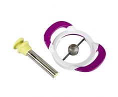 Westmark 51652270 Universel Coupe-fruit Plastique Blanc/Lilas 19 x 13 x 4,5 cm