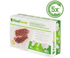 FoodSaver FGP252X Lot de rouleaux et sacs alimentaires pour emballage sous-vide