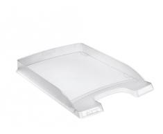 Leitz Plus - Corbeille à courrier slim 35mm - Transparent givré