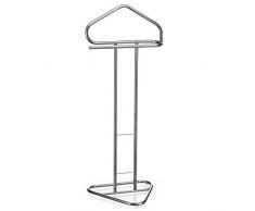 IDIMEX Valet de Chambre Valet de Nuit Camilo Porte vêtement métal chromé